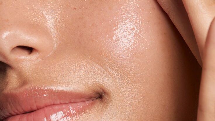 Girl with glowing skin