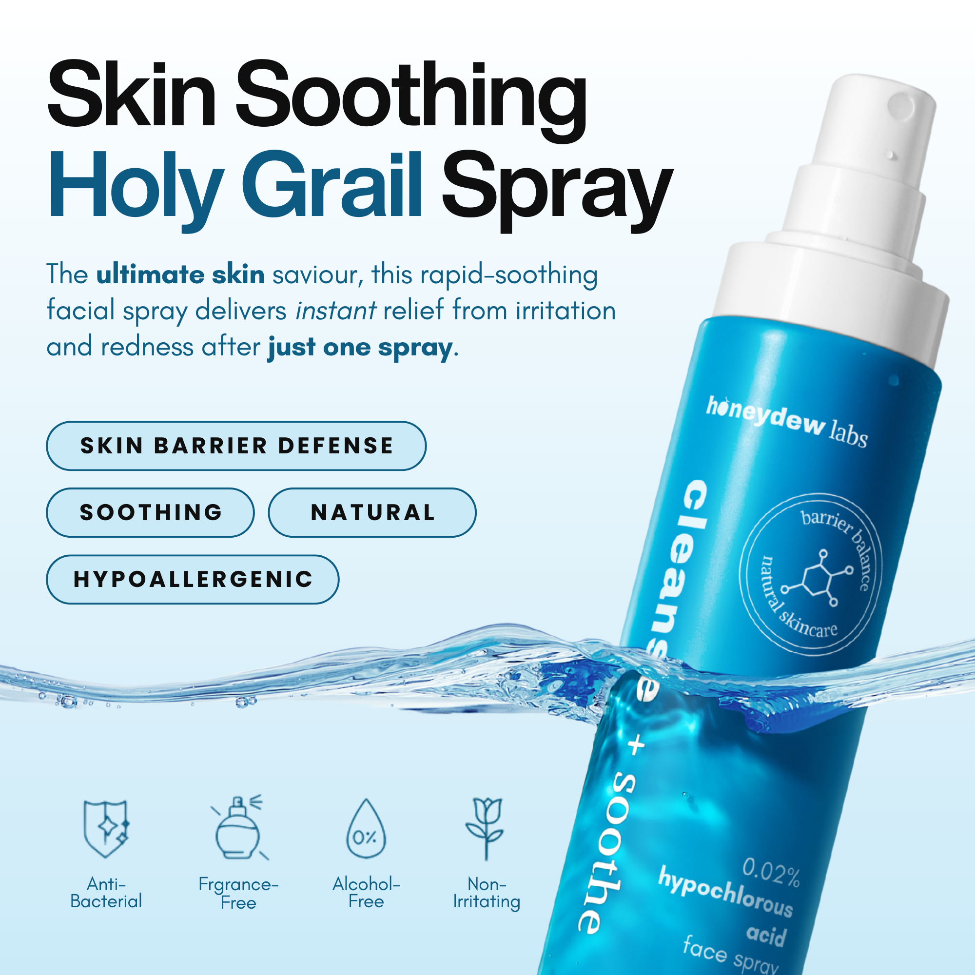Hypochlorous Acid Spray - Cleanse & Soothe