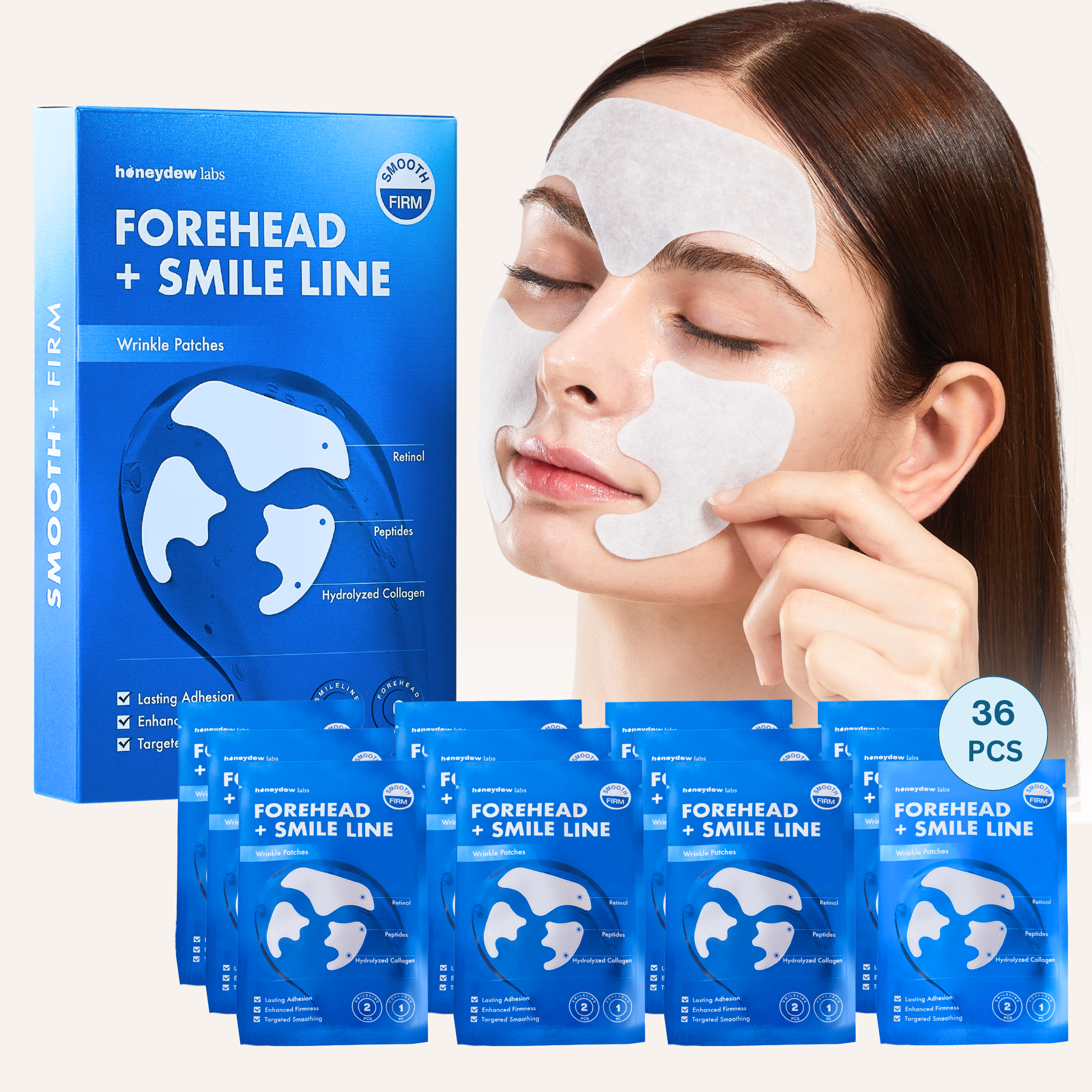 Forehead and Smile Line Wrinkle Patches