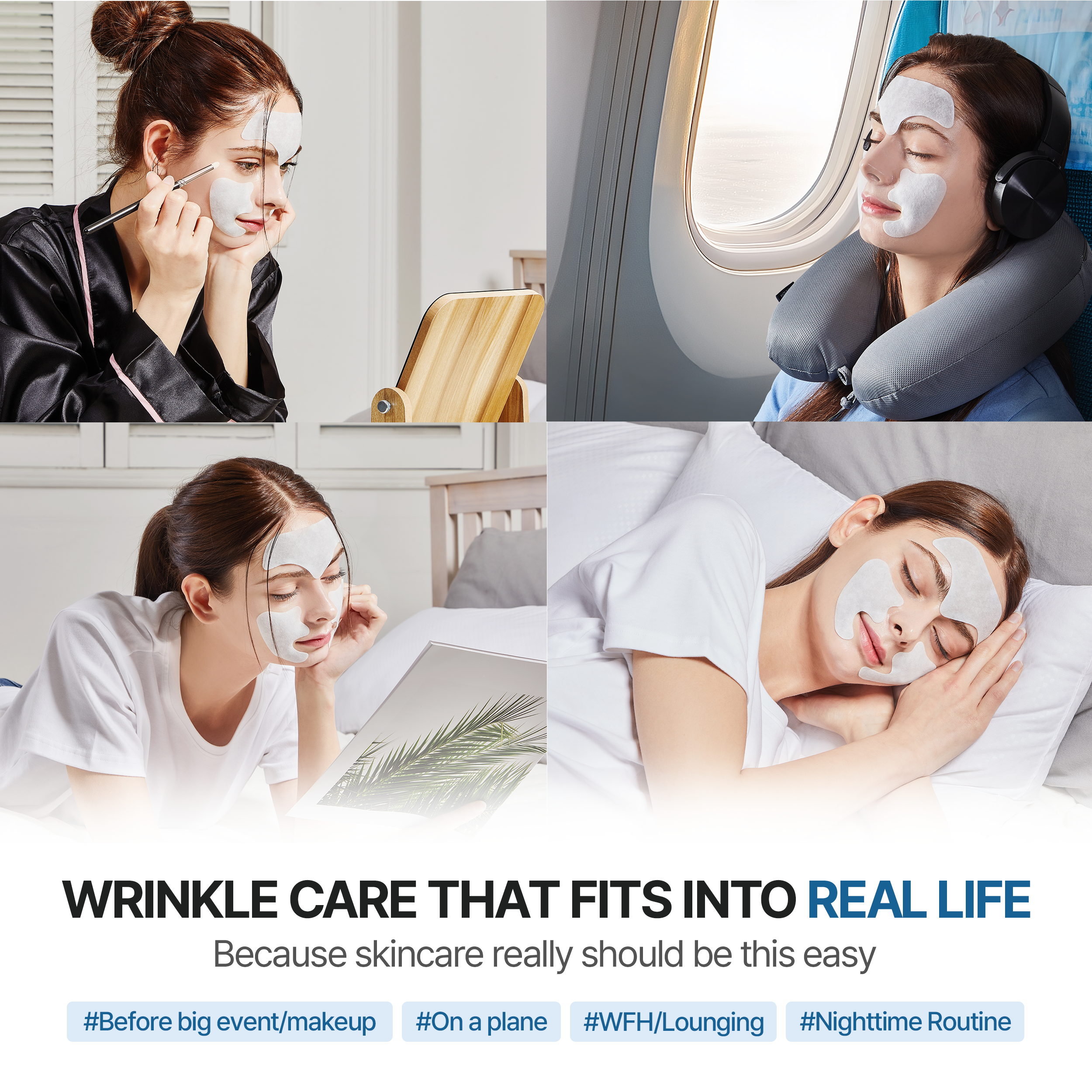 Forehead and Smile Line Wrinkle Patches