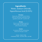 Hypochlorous Acid Spray - Cleanse & Soothe